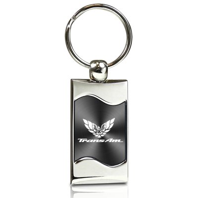 Pontiac Trans-Am Gray Spun Brushed Metal Key Chain