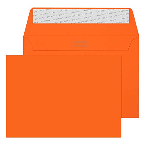 Blake Creative Colour C6 114 x 162 mm 120 gsm Peel & Seal Portemonnee Enveloppen (105) Pompoen Oranje - Pack van 500