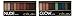 Celavi Eye Shadow Compact Palette w/ Built in Mirror and Dual Headed Sponge Applicator (2 Palettes - Glow & Nude)