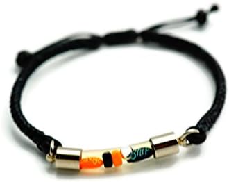 PertidBlower Style Bracelets for Men Women,Write Message On Grain Cuff Rope Bracelet B001 (Savage Ship)
