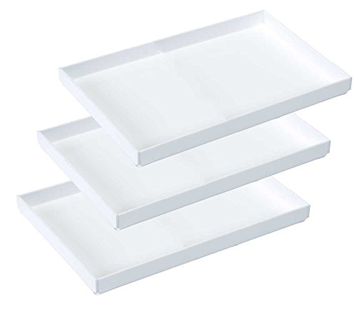 Mirart White Acrylic Tray 8 x 12 (3 Pack)