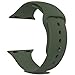 LITENG Sport Band Compatible with Watch Band 40mm 44mm 38mm 42mm Soft Silicone Replacement Sport Strap Compatible with 2019 Watch Series 5 2018 Watch Series 4/3/2/1 (Gery Olive Green, 42/44mm-ML)