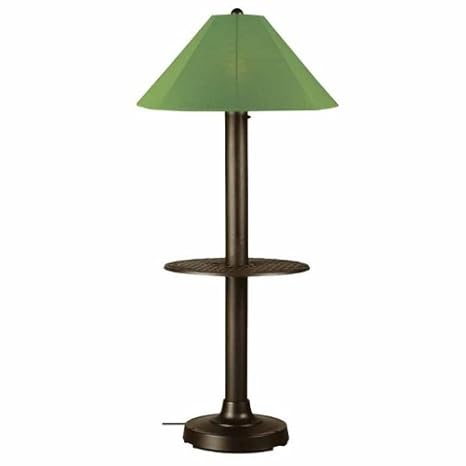 Catalina Outdoor Floor Lamp With Attached Tray Table And