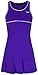 Bace Girls Purple and White Tennis Dress with Underpants Kids Tennis Dress Junior Netball Dress Golf Dress Sportswear (10-11 Year Old)