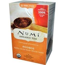NUMI TEAS AND TEASANS NUMI RED MELLOW BUSH ROOIBOS HERBAL TEASAN 18 TEA BAGS ( VALUE BULK MULTI-PACK)