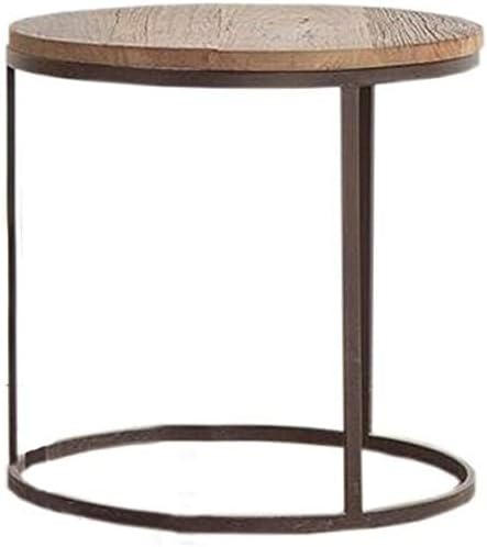 Amazon ティーテーブル サイドテーブル ソファサイドテーブル ベッドサイドテーブル 無垢材 錬鉄素材4550 Cmティーテーブル サイドテーブル オンライン通販