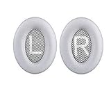 Headphone Ear Pads Replacement Cushion for Bose QC25 Quiet Comfort 25, QC15,QC35,AE2,AE2I Earpad (Silver Grey)