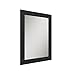 MCS 24x36 Inch Wedge Rectangular Mirror, 30x42 Inch Overall Size, Black