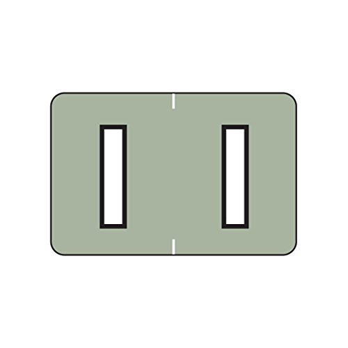 Alphabetic Color Coded Labels- Letter I, Gray, Barkley ABKM and Sycom Compatible (Polylaminated, 500/Roll)