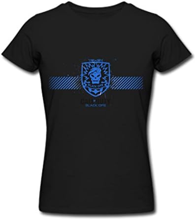 TOGEB Call of Duty Black Ops logo Lady Short T-shirt young T-Shirts Black M