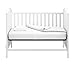 Storkcraft Rosehill Upholstered 3-in-1 Convertible Crib, White/Sand, Easily Converts to Toddler Bed or Day Bed Three Position Adjustable Height Mattress (Mattress Not Included)