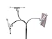 Gooseneck Floor Stand - CTA Heavy-Duty, Secure and Height-Adjustable Gooseneck Floor Stand for iPad 7th/ 8th/ 9th Gen 10.2