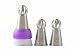 New 3pcs/set Sphere Ball Tips Russian Icing Piping Nozzles Tips Pastry Cupcake