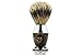 Maison Lambert 100% Silvertip Badger Bristle, Horn imitation Handle Shaving Brush - FREE US SHIPPING - Perfect gift for wet shavers for christmas, birthday or fathers day!