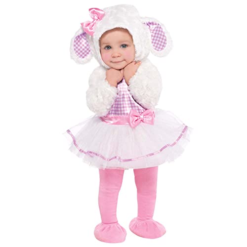 amscan 9915554 - Baby Little Lamb Fancy Dress Costume Age: 18-24 Months, White