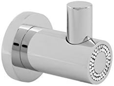 Hispania bath Muse Diamond Towel Robe Hook, Small Decorative Bathroom, Towel Holder, Brass with Swarovski Crystal, Wall Mounted, Small Bathroom Ideas, Made in Spain (European Brand) (Polished Chrome)