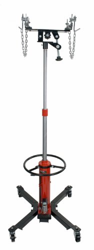 Dragway Tools 1000 LB 2 Stage Hydraulic Transmission Jack Lift Hoist with Foot Pump - Thumbnail 3