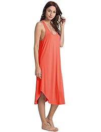 NEIWAI - Camisón de noche largo de bambú para mujer, S-4X
