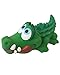 Crocodile Sensory Dog Toy Natural Rubber (Latex), Lead-Free & Chemical-Free, Handpainted, Soft & Squeak
