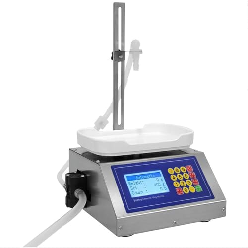 XFYGQTOM Liquid Filling Machine 8-1000G Bottled Filling Machine Diaphragm Pump Weighing Filling, 3.2L/min Used for Oil, Water Beverages, Juice, Low Viscosity Liquids~*