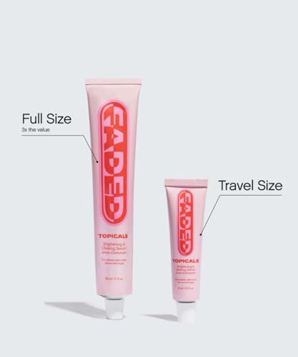 Topicals Faded Brightening and Clearing Serum | Reduces Discoloration Post-Blemish Marks Scars Spots Contains Kojic Acid Niacinamide Dermatologist-tested Vegan Cruelty-Free Fl Oz