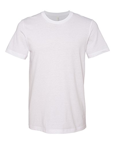 Bella + Canvas Womens Super Soft Athletic Yoke T-Shirt (3001C) -SOLID WHIT -XL