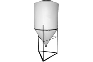 ACE ROTO 55 Gallon Full Drain Cone Bottom Inductor Tank with Steel Stand