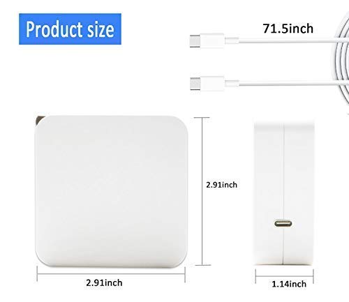 Universal 65W USB Type C PD Portable Wall Charger Power Adapter For HP/Acer/LG/Samsung Mate Book/ Lenovo US/Can/Mex Only Used In USB Type C Notebooks/Tablets
