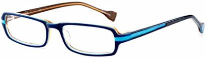 R.E.M. Ink Serif Designer Reading Glasses in Navy ; +1.00