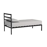 Zinus Modern Studio 14 Inch Platform 1500H Metal Bed Frame / Mattress Foundation / Wooden Slat Support / with Headboard, Twin (Kitchen)