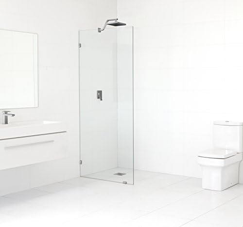 78" H x 29.5- Frameless Glass Shower Door (Single Panel) Brushed Nickel Trim Finish