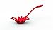 Slotted Spaghetti Spoon Ladle Server - Red Splash