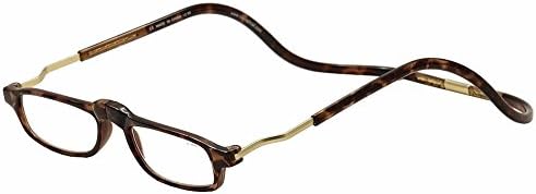 Clic Reader Eyeglasses City XXL Tortoise/Gold Magnetic Reading Glasses +3.00