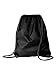 Liberty Bags Large Drawstring Backpack, One Size, BLACK