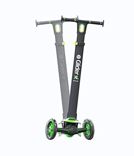 Yvolution Y Glider XL Deluxe Black/Green in Oman Whizz Scooters