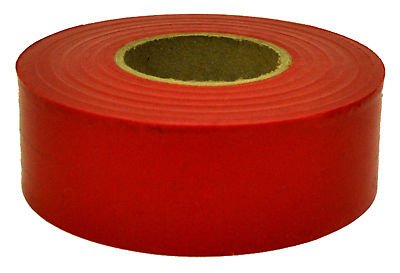 (144) Rolls Hanson 17021 300 ft RED Vinyl Flagging Tape / Marking Ribbon