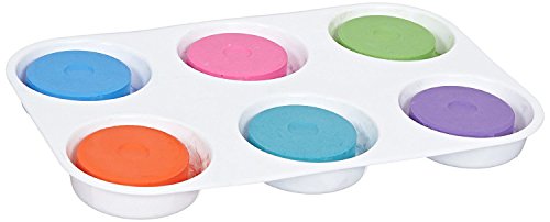 AxeSickle 3pcs Large Well Plastic Paint Trays,Deep Well Plastic Palette 6 hole.
