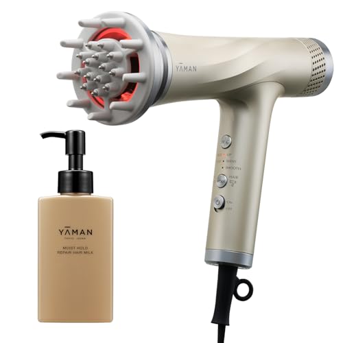 ヤーマン ドライヤー リフトドライヤー+モイストホールド リペアヘアミルクセット HC20N1AM2 ゴールド ステッカー付【Amazon.co.jp限定】