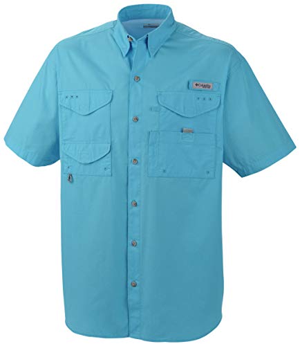 Columbia Men's Bonehead Short Sleeve Shirt, Medium, Riptide