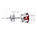 Ear Stud JETO Stainless Steel Ear Stud Piercing Studs Earrings For Women/Men Ear studs Round Cubic Zirconia Inlaid