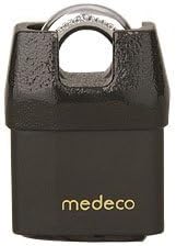 Medeco M3 5/16 Shrouded Boron Padlock, 3/4'' Shackle Clearance, Indoor/Outdoor by Medeco