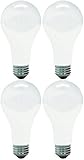 GE Lighting 11585 200-Watt A21, Soft White (Pack of 4)