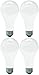 GE Lighting 11585 200-Watt A21, Soft White (Pack of 4)