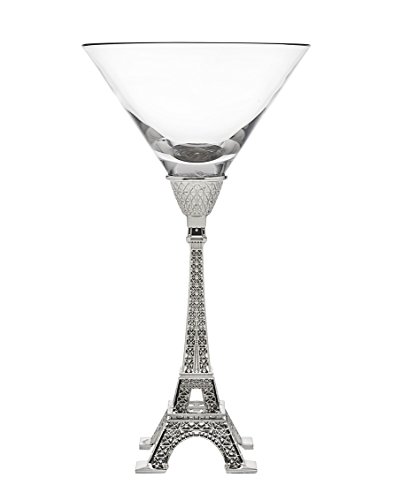 Godinger Silver Art Eiffel Tower Martini Glass
