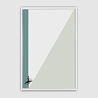 Framed Canvas Wall Art Minimalistic Painting Canvas Prints Home Artwork Decoration for Living Room,Bedroom - 16x24 inches