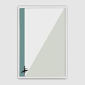 Framed Canvas Wall Art Minimalistic Painting Canvas Prints Home Artwork Decoration for Living Room,Bedroom - 16x24 inches