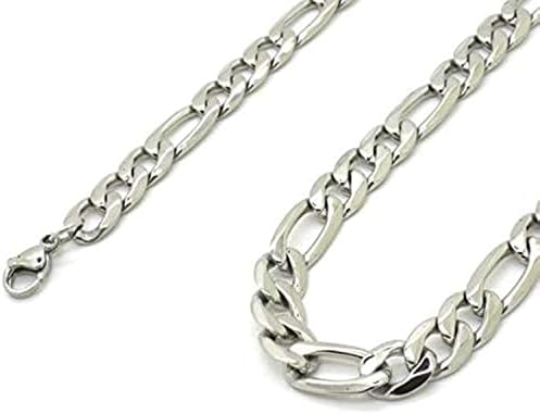 Stainless Steel figaro Chain Necklace For Men 20 Inch price in