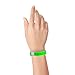 100 WristCo Neon Green Plastic Wristbands for Events – Extended Wear, Secure Snap Prevents Reuse – Premium-Grade Bracelets