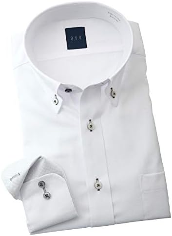 ワイシャツ A V V Homme メンズ ノーアイロン New Arrival 長袖ドレスシャツ 形態安定