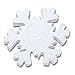 Tenna Tops® - White Snowflake Sparkles Antenna Topper/Antenna Ball/Mirror Dangler